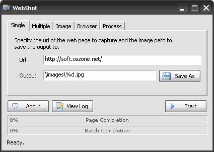 WebShot 1.46 - программа для снятия скриншотов веб-страниц