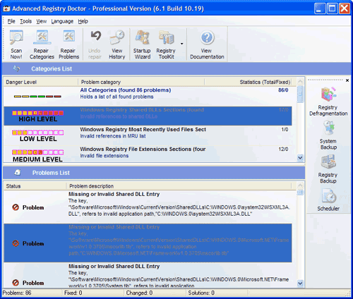 Advanced Registry Doctor 8.8.08.21 - очистка реестра