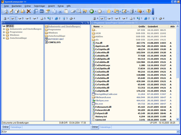 SpeedCommander 12.00 Beta 3 - файловый менеджер