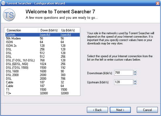 Torrent Searcher 8.0 - поиск по сайтам системы Torrent