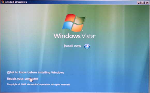 Использование Complete PC Backup в Windows Vista