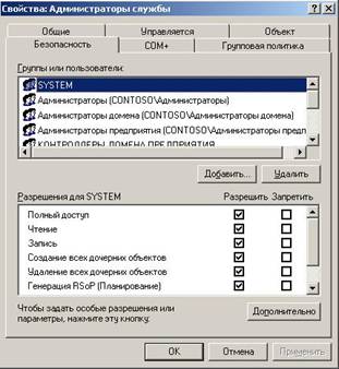 Обеспечение безопасности административных учетных записей и групп Active Directory