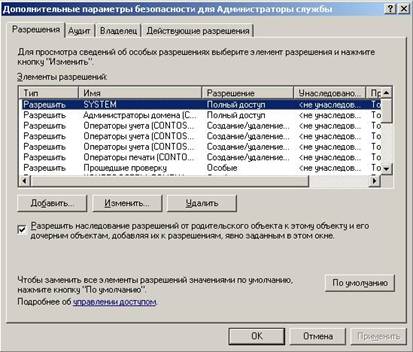 Обеспечение безопасности административных учетных записей и групп Active Directory