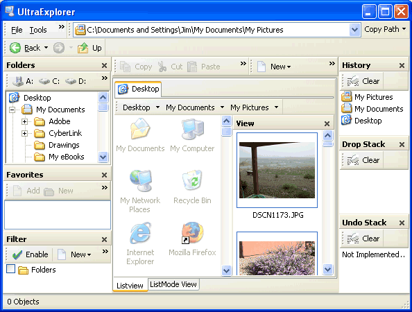 UltraExplorer 1.5.0.2 - файловый менеджер