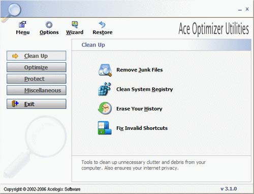 Ace Utilities 4.00.4050 - оптимизация windows