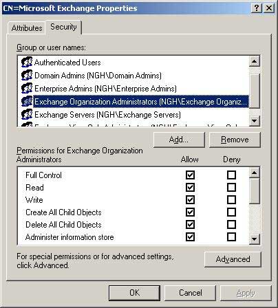 Права и роли в Exchange 2007