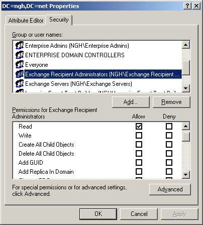 Права и роли в Exchange 2007