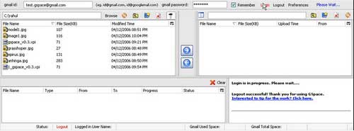 Gmail File Space 0.5.5 - Используем Gmail для хранения файлов