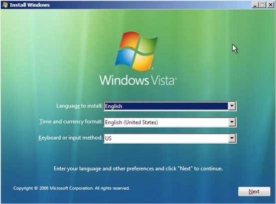 Windows Vista и XP на одном компьютере - Vista ставится первой