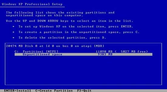 Windows Vista и XP на одном компьютере - Vista ставится первой