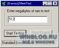 MemTest 4.0 - тестирования надежности работы оперативной памяти