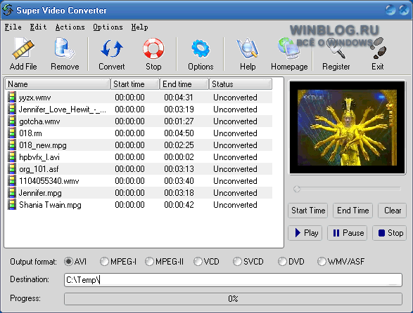 Super Video Converter 5.7.2 - программа для конвертации видео