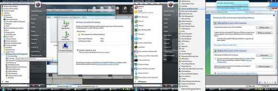 Использование Complete PC Backup в Windows Vista