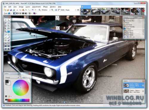 Paint.NET 3.22 - замена стандартному графическому редактору