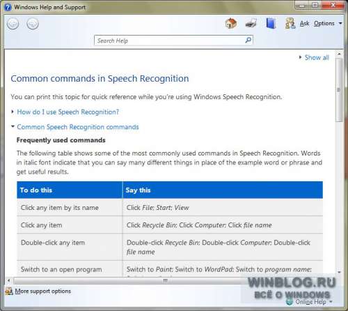 Знакомство с Windows 7: раздел Панели управления «Специальные возможности»
