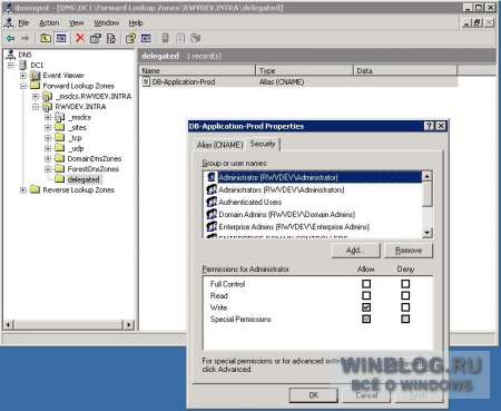 Active Directory Integrated Dns Zone _Msdcs Properties