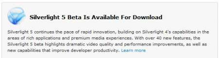 Microsoft Silverlight 5 beta доступна для загрузки