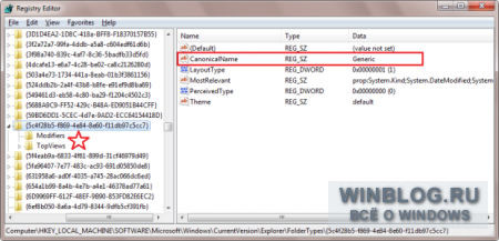 Изменение панели команд Проводника Windows 7 для всех папок