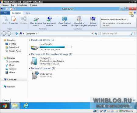 Обзор Windows 8 Developer Preview
