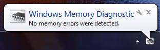 Диагностика оперативной памяти в Windows 7