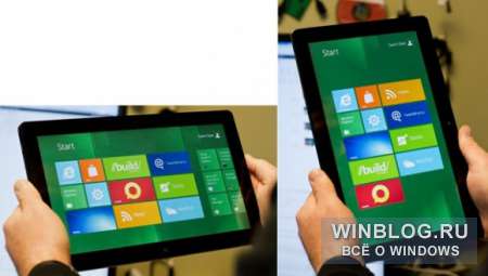 Windows 8 будет работать со всеми сенсорами планшетов