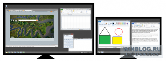Windows 8 получит расширенную поддержку дополнительных мониторов