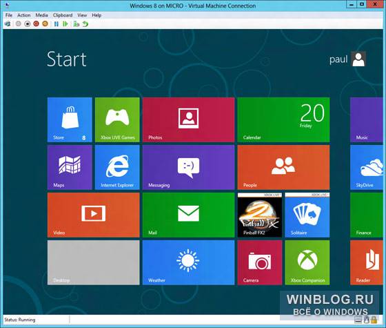 Обзор возможностей Windows 8: Client Hyper-V в Windows 8