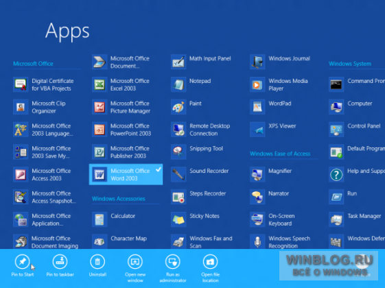 Как превратить начальный экран Windows 8 в меню «Пуск»