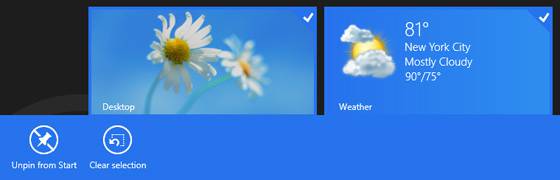 Настройка начального экрана Windows 8