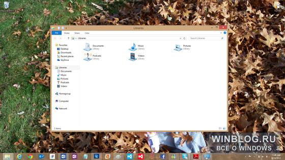 Настройка Рабочего стола в Windows 8
