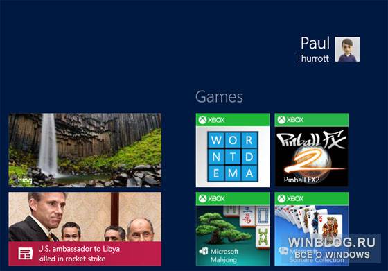 Персонализация начального экрана в Windows 8