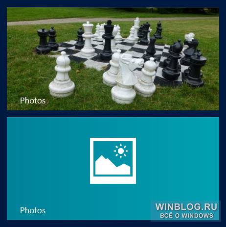 Настройка «живых» плиток в Windows 8