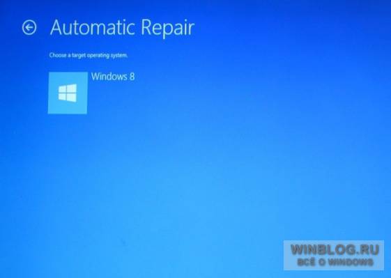 Использование диска восстановления Windows 8