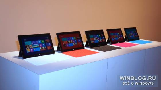 Планшеты Surface проданы в количестве полутора миллионов экземпляров