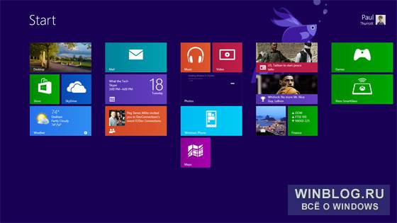 Новые возможности начального экрана в Windows 8.1