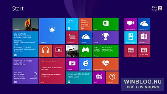 Персонализация начального экрана Windows 8.1