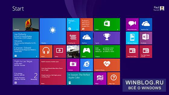 Персонализация начального экрана Windows 8.1