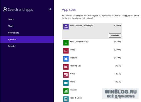 Windows 8.1 Update 1: управление дисковым пространством