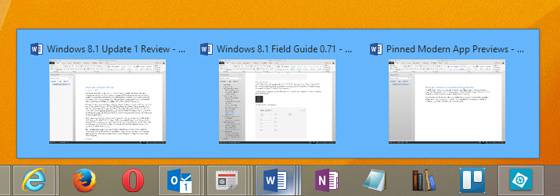 Windows 8.1 Update 1: превью мобильных приложений в панели задач