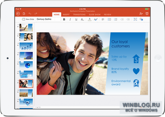 MS Office для iPad представлен официально