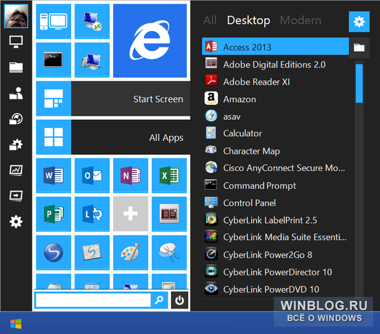 Start Menu Reviver 2 – улучшенный менеджер программ для Windows 8.1