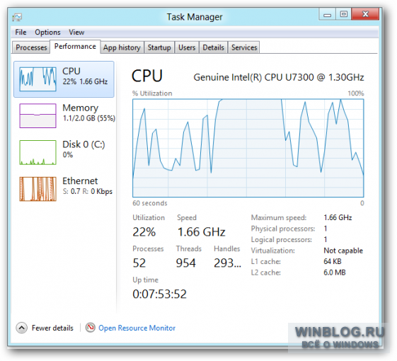 Как пользоваться новым Диспетчером задач в Windows 8