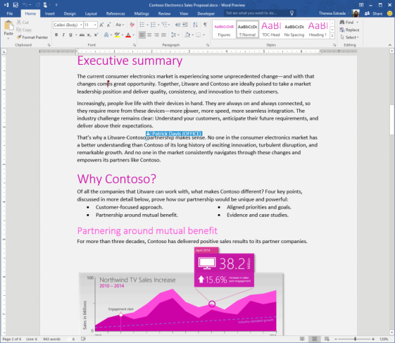 Office 2016 Preview можно протестировать