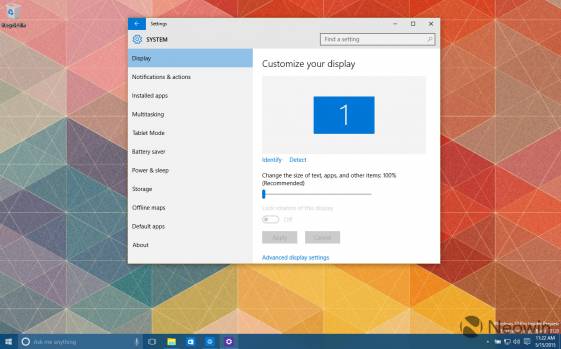 Windows 10, сборка 10120: новые скриншоты