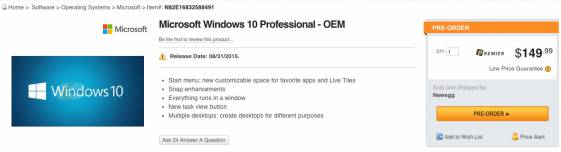 Windows 10: известны цены