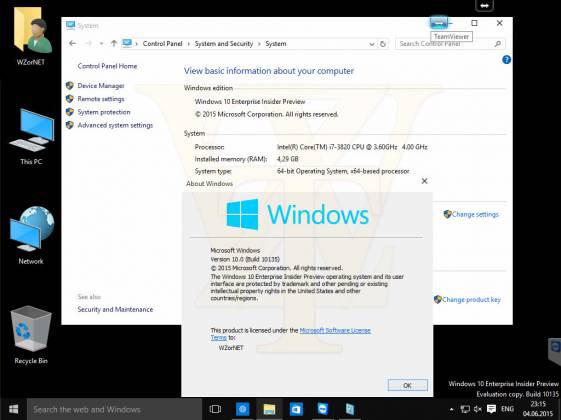 Windows 10: очередные скриншоты и утечки