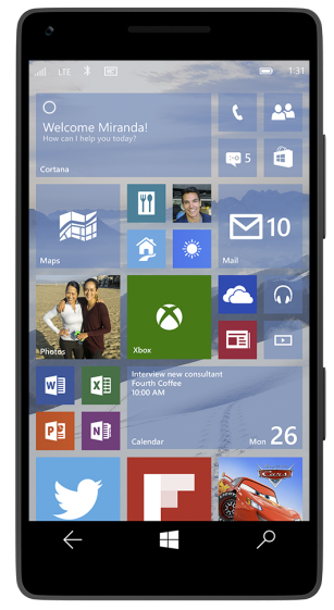 Функциональность Windows 10 Mobile почти готова