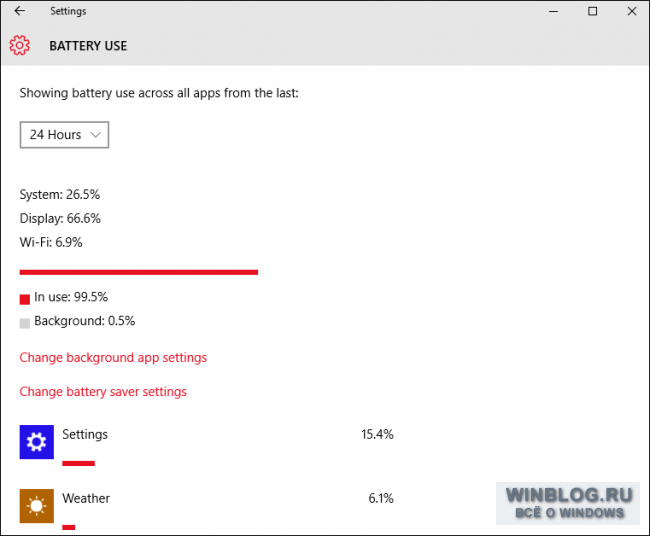 Как продлить время работы от батареи в Windows 10 с помощью новых настроек