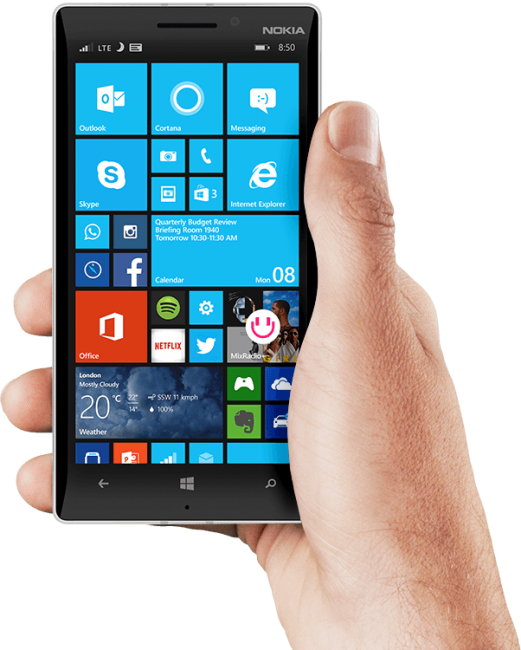 Windows Phone популярна в Европе