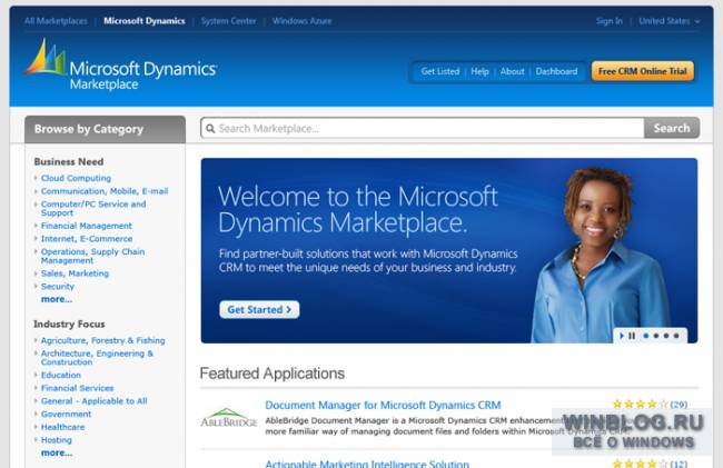 Возможности Microsoft Dynamics CRM